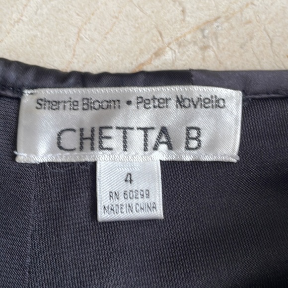 CHETTA B BLACK SEQUIN SLACKS - Picture 4 of 8